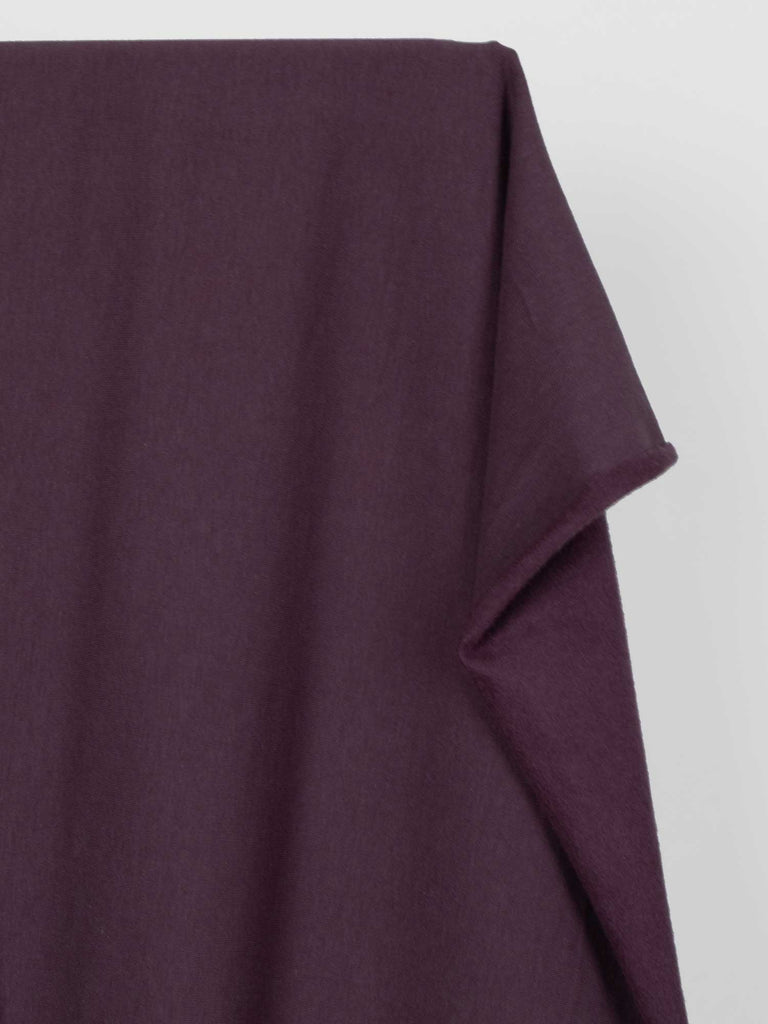 Bamboo Cotton Dream Fleece in Eggplant-Fabric-Frankie Rose Fabrics