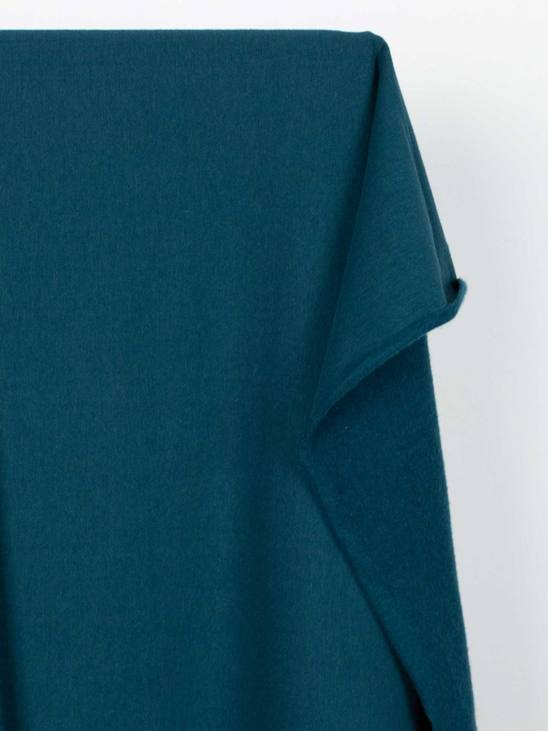 Bamboo Cotton Dream Fleece in Peacock-Fabric-Frankie Rose Fabrics