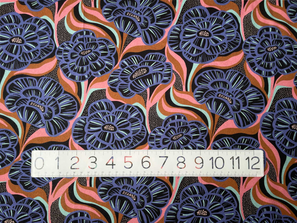 Twilight Blossoms Cotton Modal Blend by Cloud 9-Fabric-Frankie Rose Fabrics