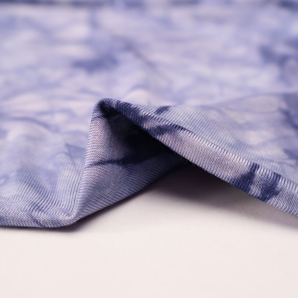 Flowy Bamboo Tie Dye Jersey in Violet-Fabric-Frankie Rose Fabrics