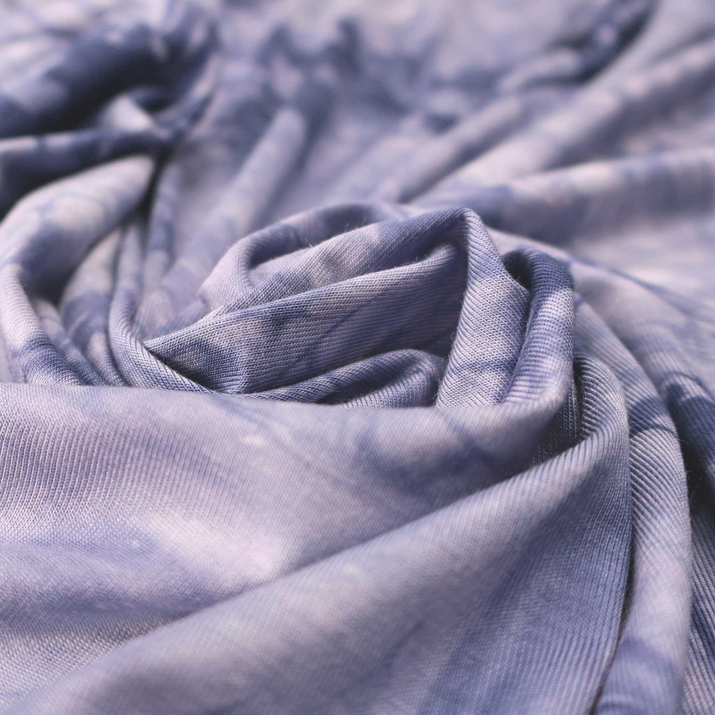 Flowy Bamboo Tie Dye Jersey in Violet-Fabric-Frankie Rose Fabrics