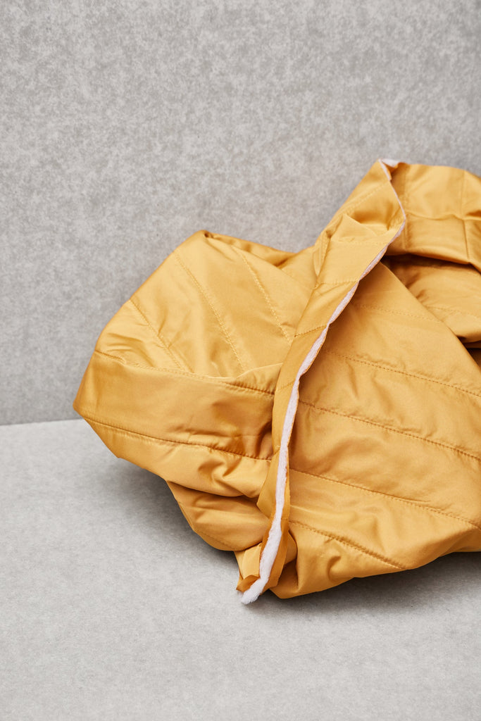 Thermal Quilted Fabric in Dry Mustard by Mind the Maker-Fabric-Frankie Rose Fabrics