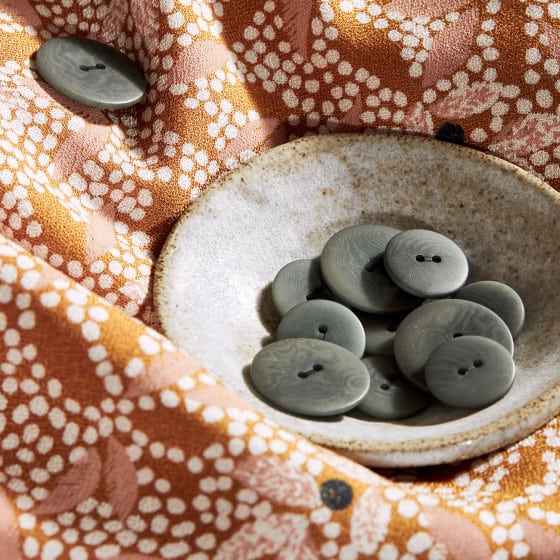 Viscose Crepe Fabric in Lucie Ochre-Fabric-Frankie Rose Fabrics