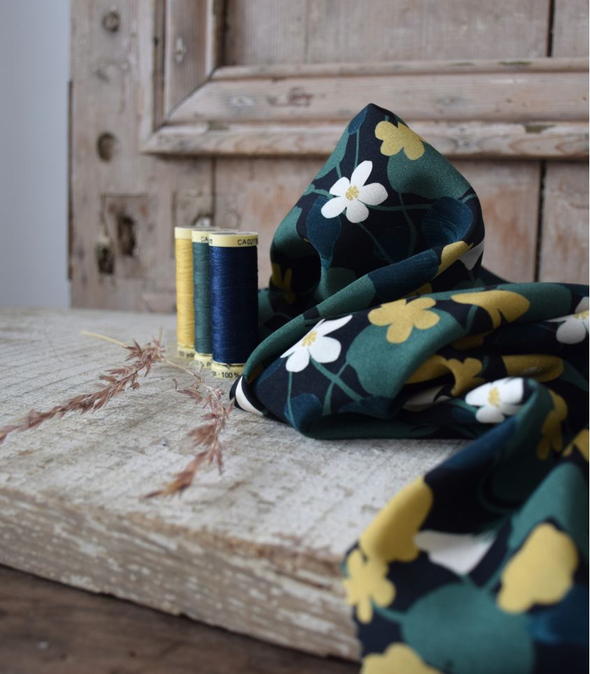 Viscose Challis in Capucine-Fabric-Frankie Rose Fabrics