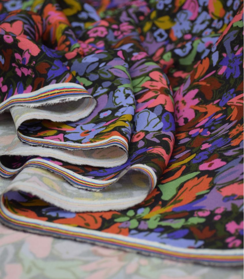 Viscose Rayon Fabric from France in Cleo-Fabric-Frankie Rose Fabrics