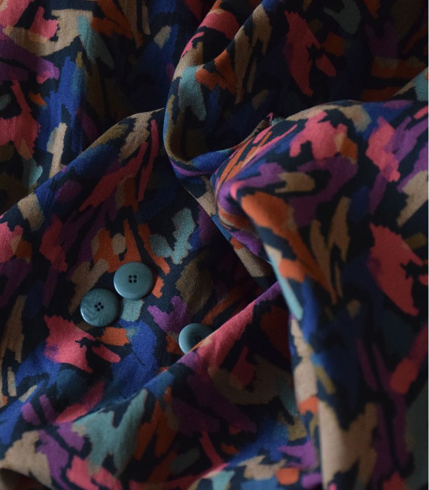 French Rayon Fabric in Grafik | Frankie Rose Fabrics