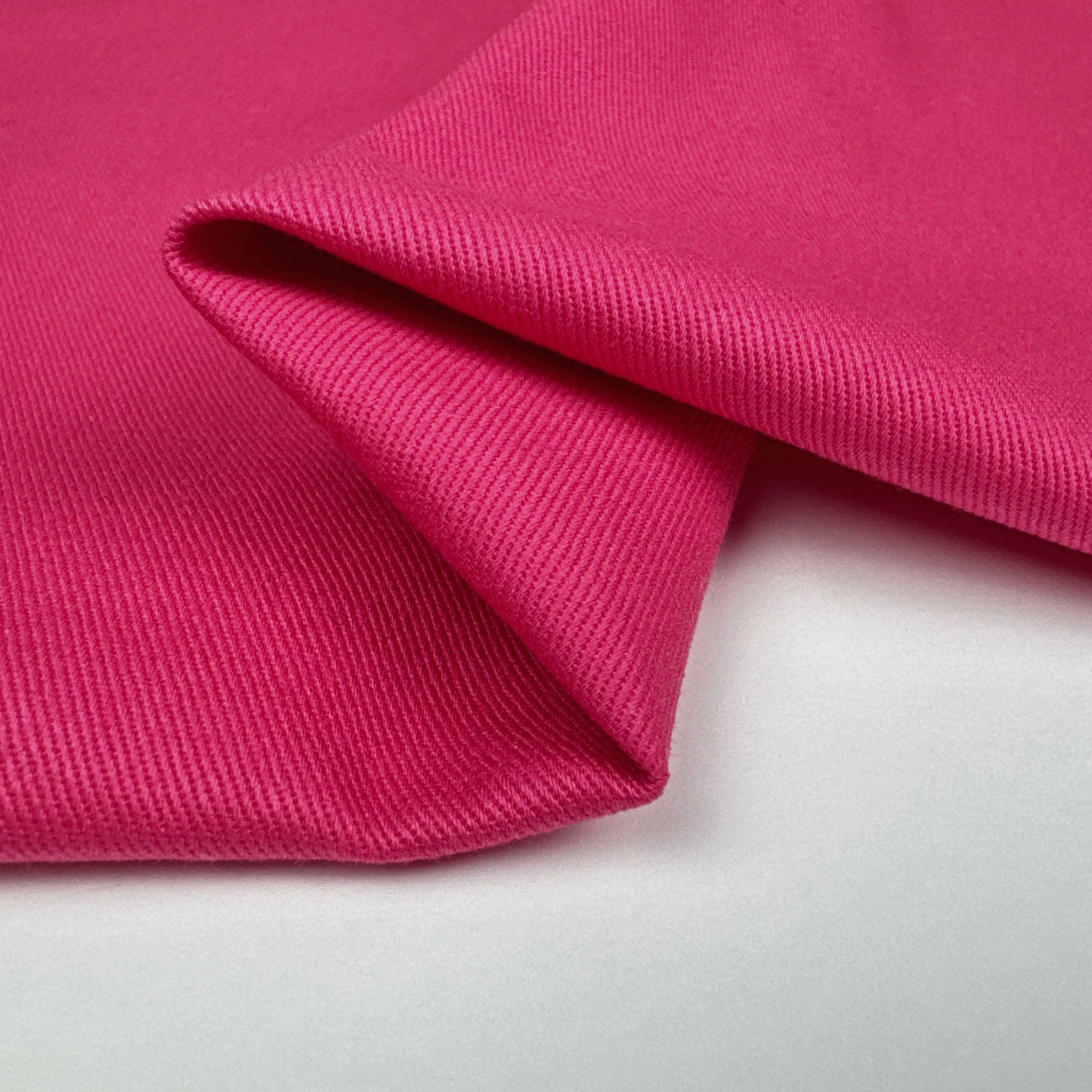 Organic Cotton Twill Fabric by the Yard in Hot Pink | Frankie Rose