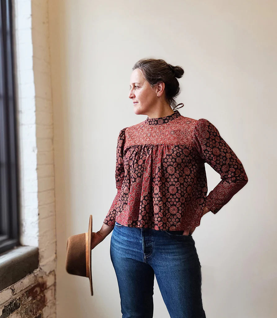 Regalia Blouse Sewing Pattern | Sizes 00-20-Sewing Pattern-Frankie Rose Fabrics