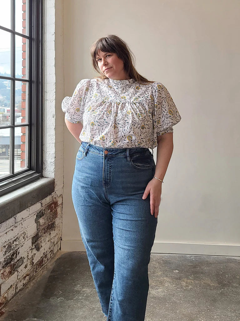 Regalia Blouse Sewing Pattern | Plus Sizes 16-34-Sewing Pattern-Frankie Rose Fabrics