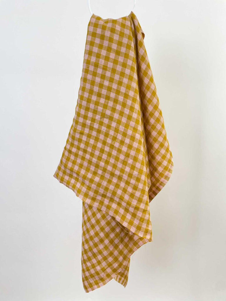 Wes Linen Gingham Fabric-Fabric-Frankie Rose Fabrics