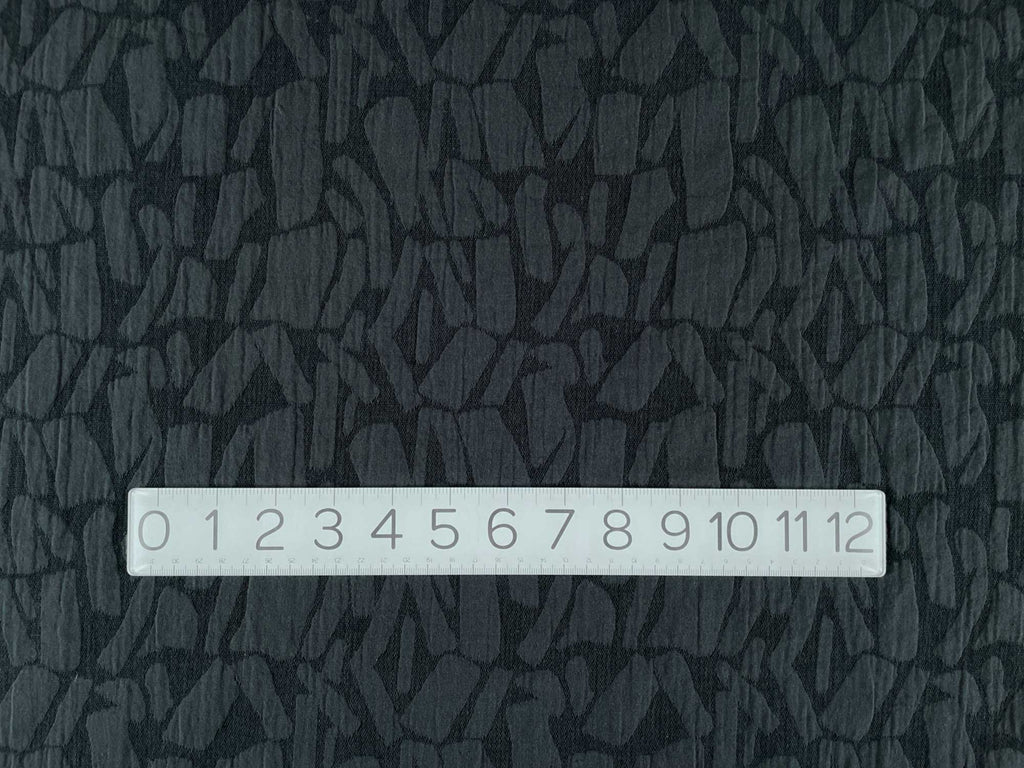 Weston Linen Cotton Jacquard in Iron-Fabric-Frankie Rose Fabrics