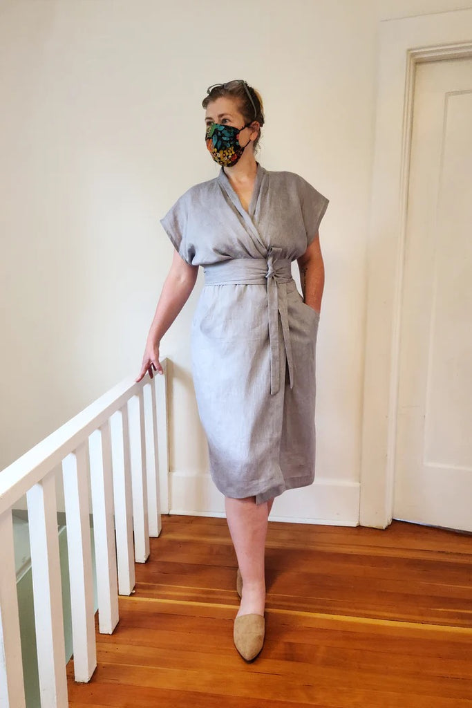 Wildwood Wrap Dress Plus Size Pattern | Frankie Rose Fabrics