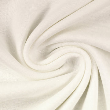 Cotton Jersey Knit Fabric in Cream | Frankie Rose Fabrics