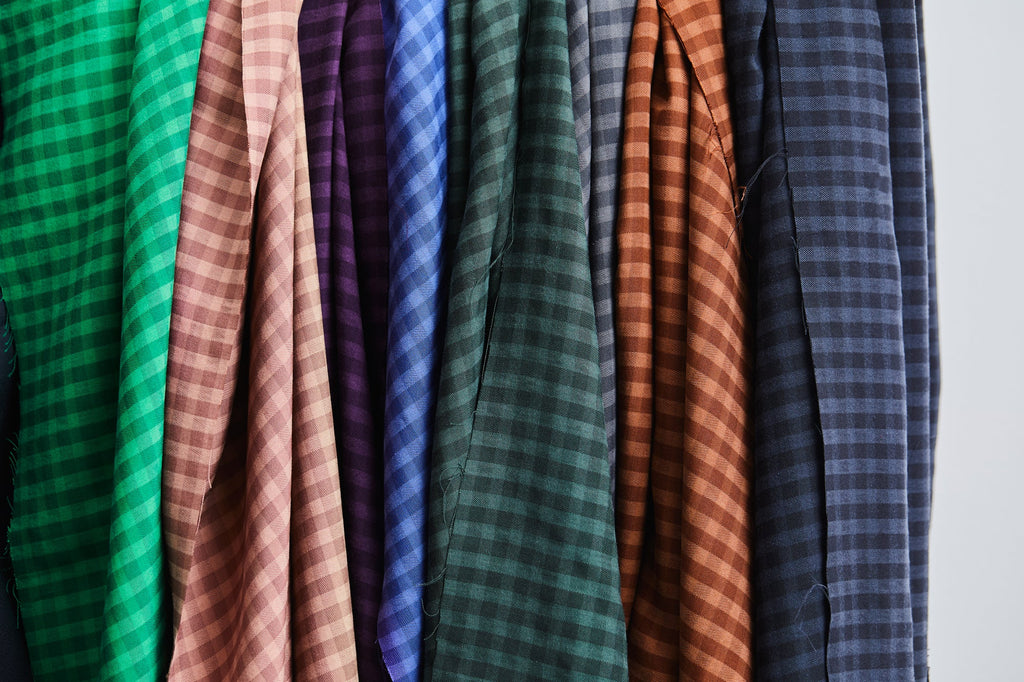 Purple Gingham Check TENCEL™ | Frankie Rose Fabrics