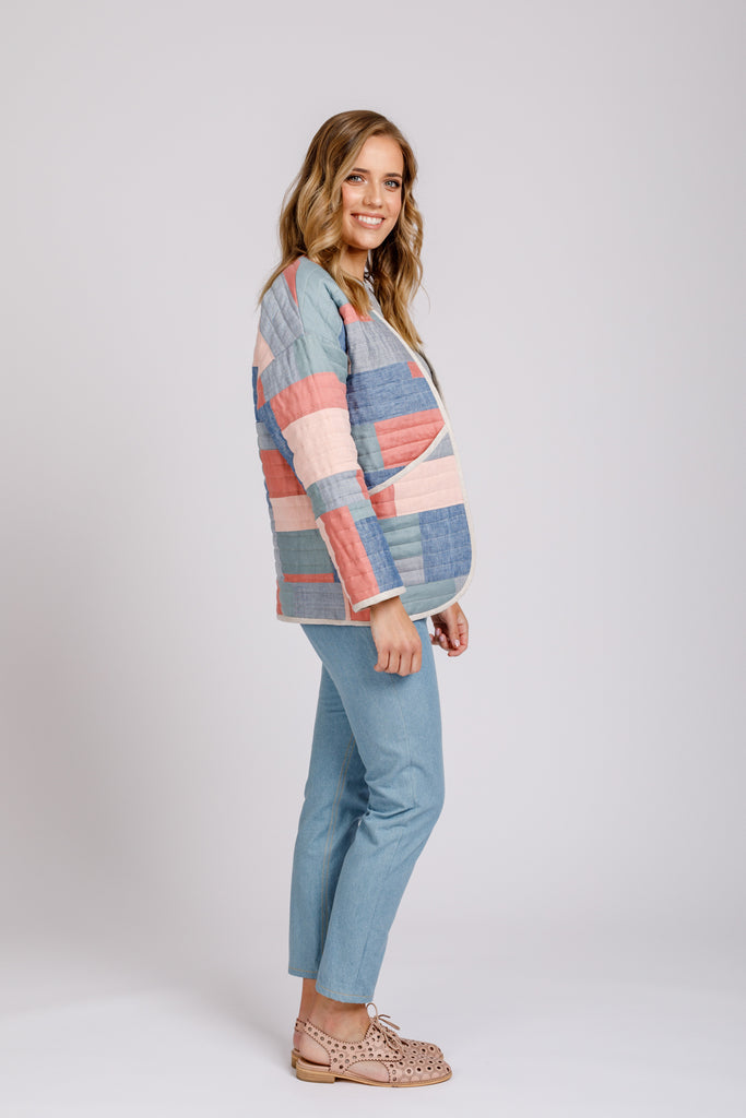 Hovea Quilted Jacket Sewing Pattern | Frankie Rose Fabrics