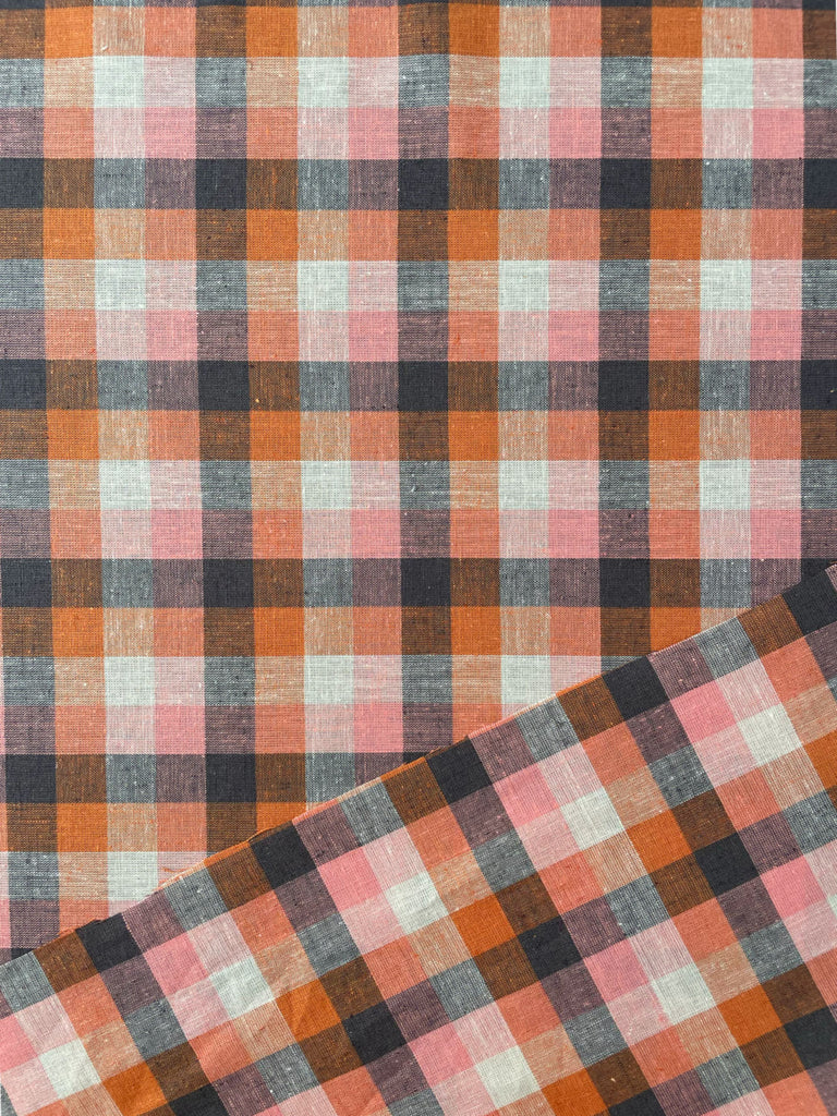 Jackson Linen Cotton Check Fabric from Merchant & Mills