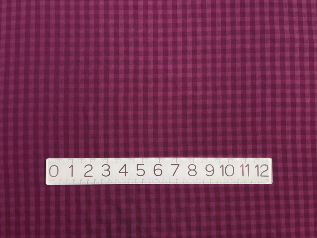 Raspberry Pink Gingham Check TENCEL™ | Frankie Rose Fabrics