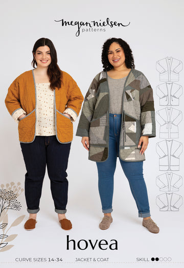 Hovea Quilted Jacket Plus Size Sewing Pattern