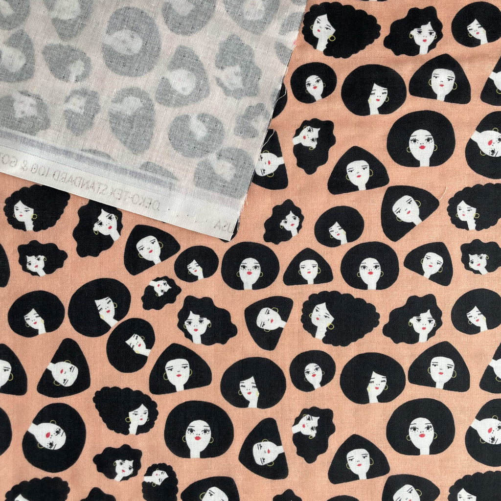 Organic Cotton Double Gauze, Good Hair–Frankie Rose Fabrics