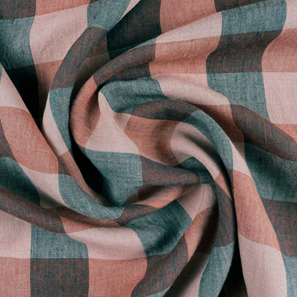 a close up of a checkered fabric