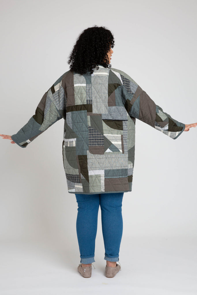 Hovea Quilted Jacket Plus Size Sewing Pattern
