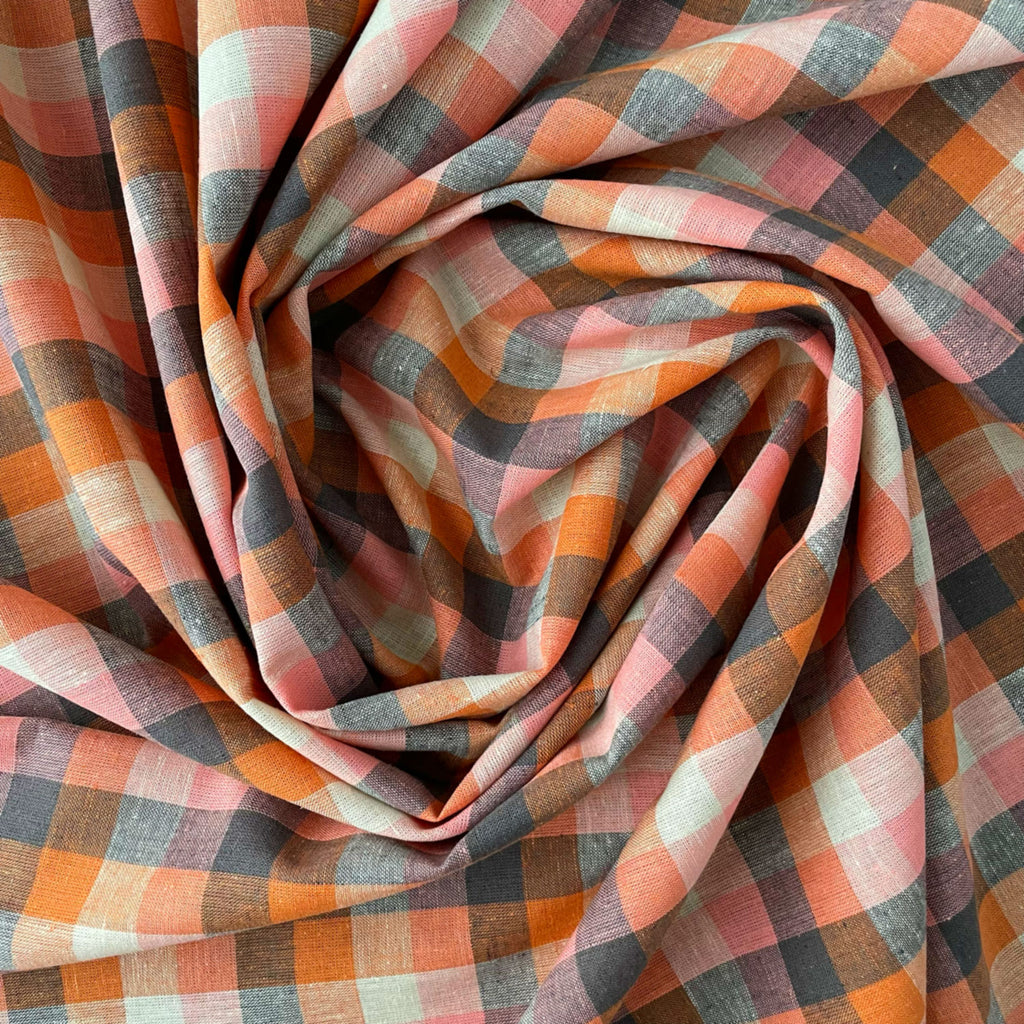 Jackson Linen Cotton Check Fabric from Merchant & Mills