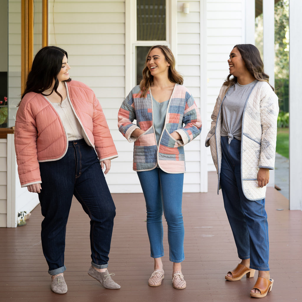 Hovea Quilted Jacket Plus Size Sewing Pattern