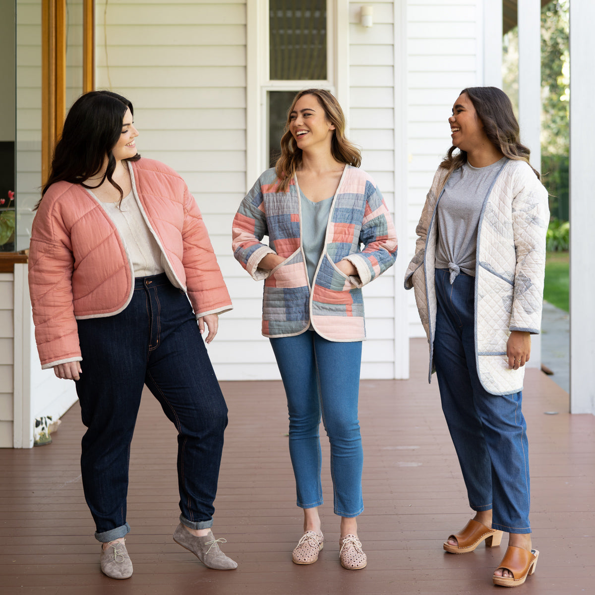 Hovea Quilted Jacket Plus Size Sewing Pattern