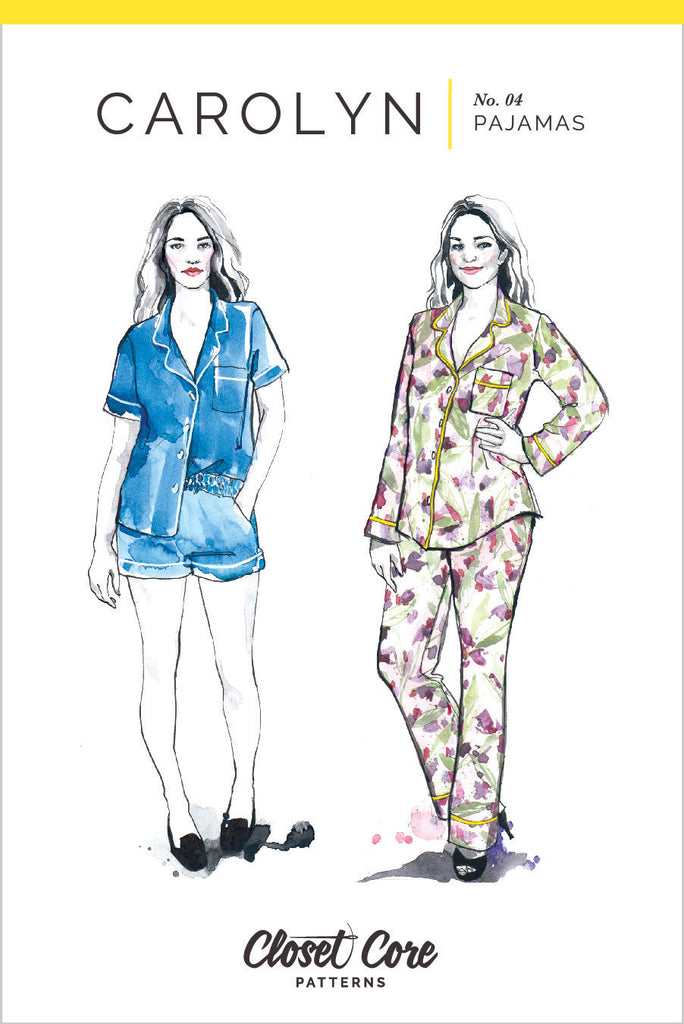 Carolyn Pajamas Sewing Pattern | Frankie Rose Fabrics