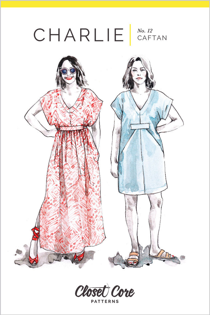 Charlie Caftan Dress Sewing Pattern | Frankie Rose Fabrics