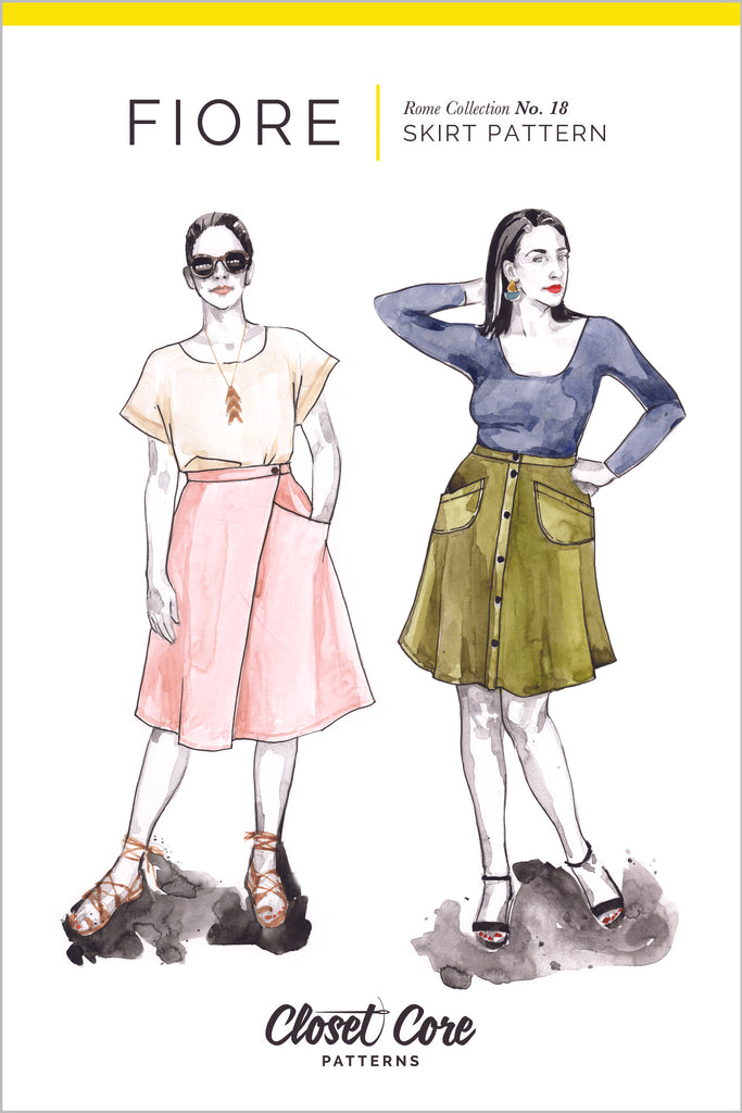 Fiore Wrap Skirt Sewing Pattern | Frankie Rose Fabrics