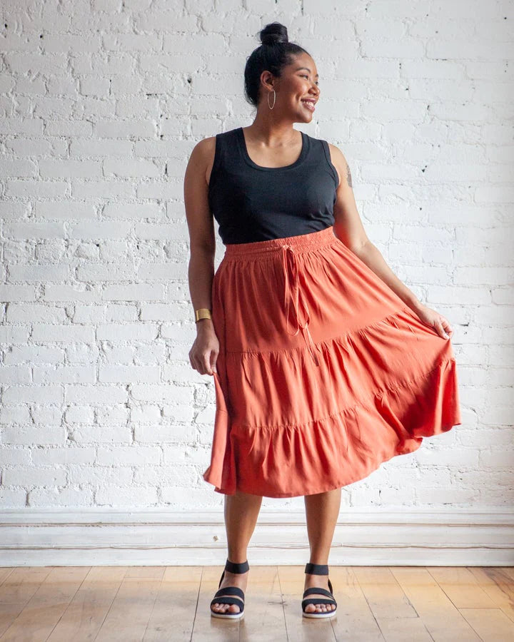 Mave Skirt Plus Size Sewing Pattern | Frankie Rose Fabrics