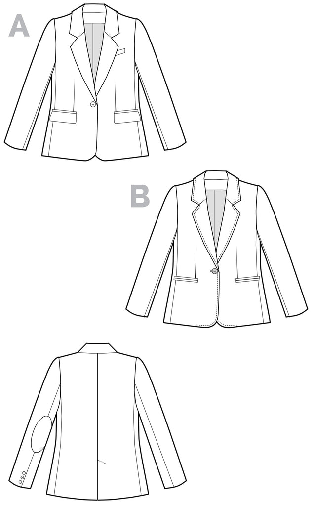 Jasika Blazer Women's Sewing Pattern | Frankie Rose Fabrics