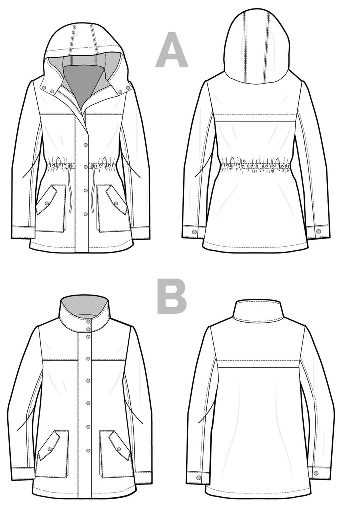 Kelly Anorak Jacket Sewing Pattern | Frankie Rose Fabrics