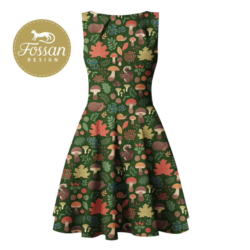 Autumn Forest Organic Cotton Jersey | Frankie Rose Fabrics
