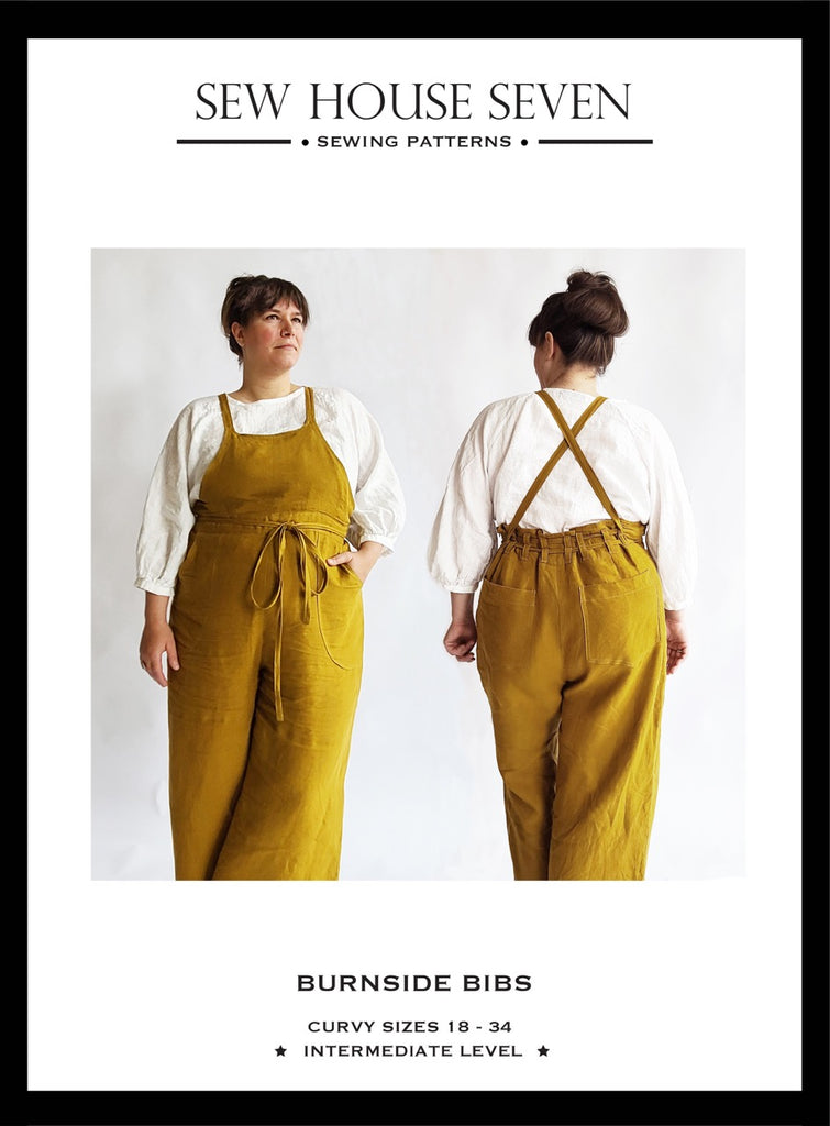 Burnside Bibs Plus Size Pattern | Frankie Rose Fabrics