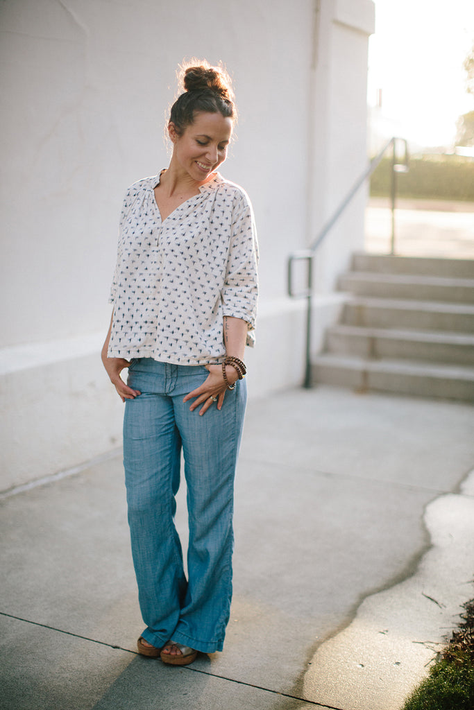 Matcha Top, Blouse Sewing Pattern | Frankie Rose Fabrics