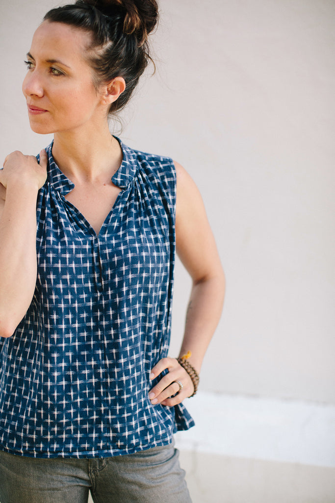 Matcha Top, Blouse Sewing Pattern | Frankie Rose Fabrics