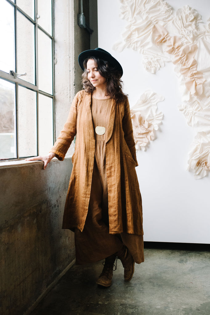 Lichen Duster Jacket Sewing Pattern | Frankie Rose Fabrics