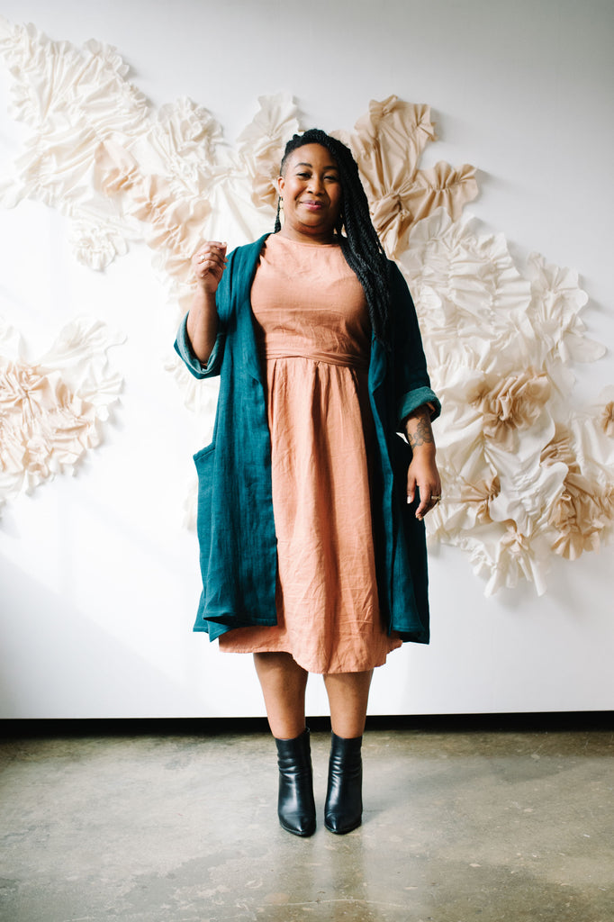 Lichen Duster Jacket Sewing Pattern | Frankie Rose Fabrics