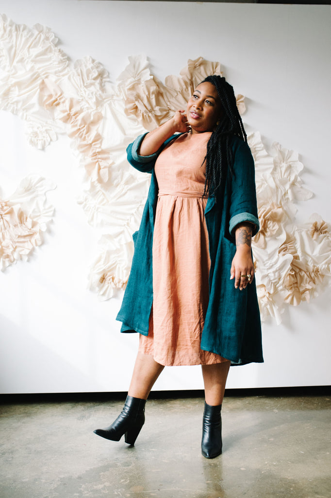 Lichen Duster Jacket Sewing Pattern | Frankie Rose Fabrics