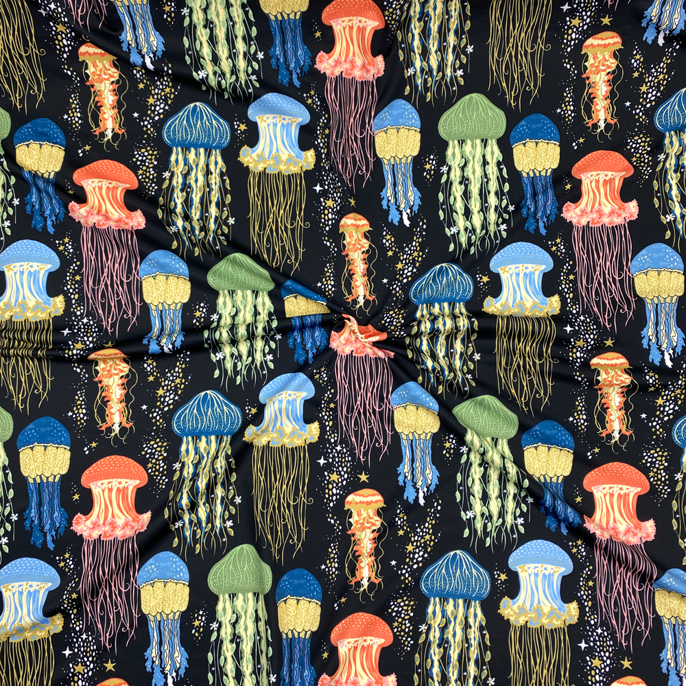 Jellyfish Swimsuit Fabric | Frankie Rose Fabrics