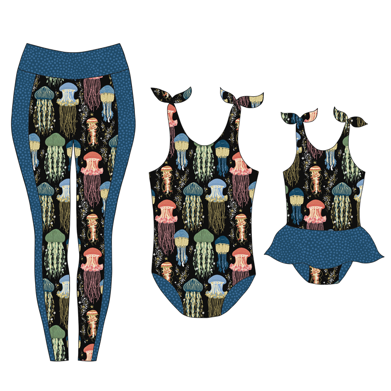 Jellyfish Swimsuit Fabric | Frankie Rose Fabrics