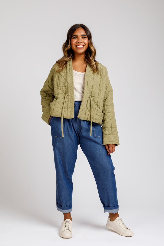 Hovea Quilted Jacket Sewing Pattern | Frankie Rose Fabrics