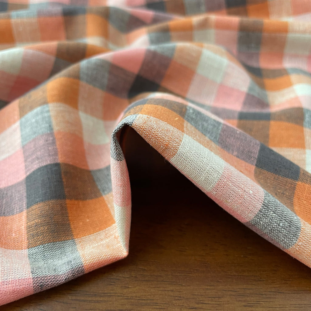 Jackson Linen Cotton Check Fabric from Merchant & Mills
