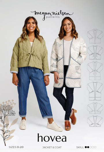 Hovea Quilted Jacket Sewing Pattern | Frankie Rose Fabrics