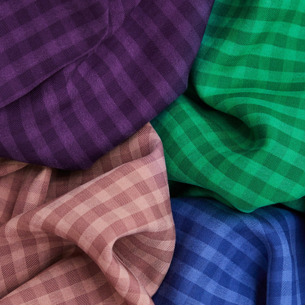 Indigo Blue Gingham Check TENCEL™ | Frankie Rose Fabrics