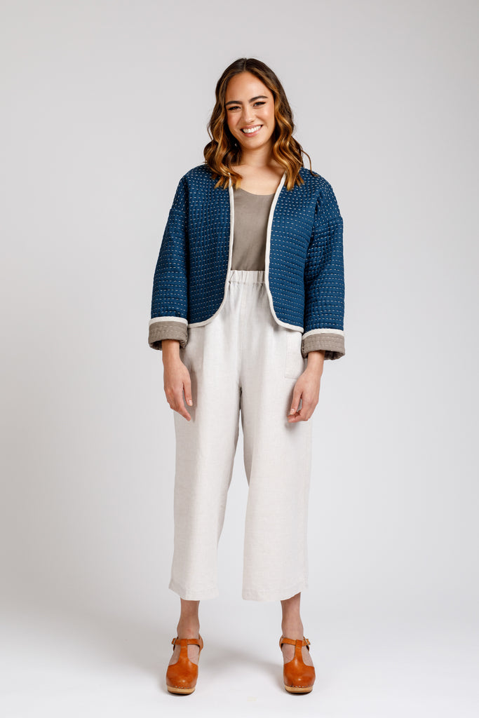 Hovea Quilted Jacket Sewing Pattern | Frankie Rose Fabrics