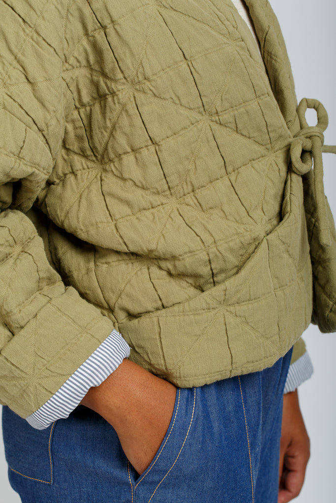 Hovea Quilted Jacket Sewing Pattern | Frankie Rose Fabrics