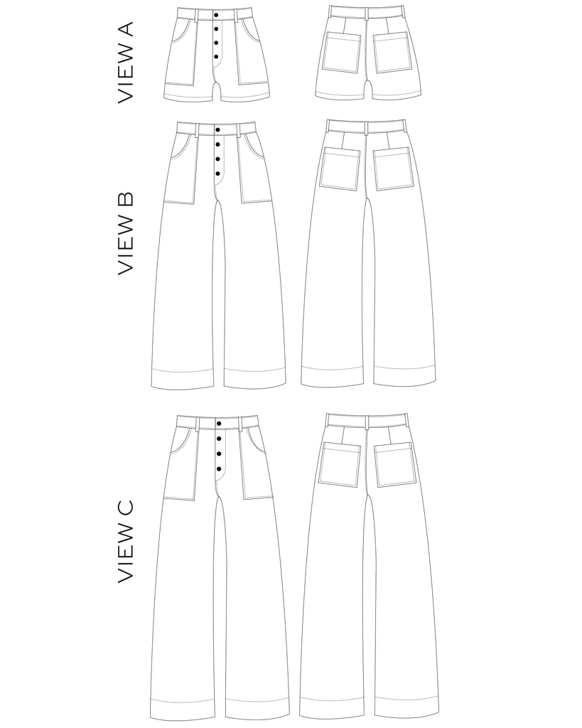 Lander Pant Sewing Pattern | Frankie Rose Fabrics